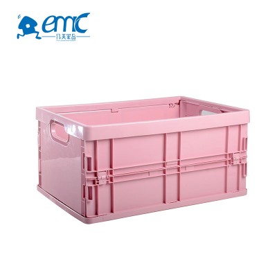 Collapsible plastic household toy and fruit crate in different size