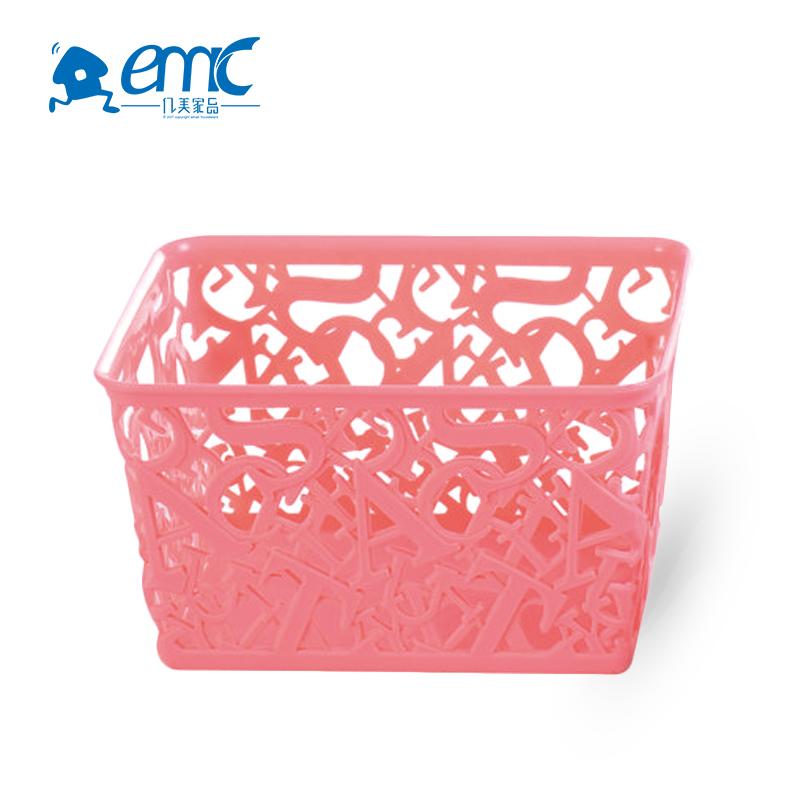 Best quality small rectangular mesh plastic household storage basket