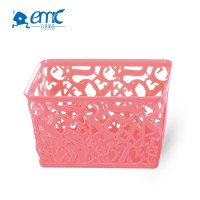 Best quality small rectangular mesh plastic household storage basket